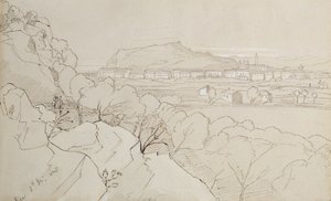 Vista de Niza, 1848 de Edward Lear